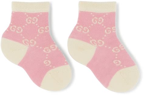 baby pink gucci socks